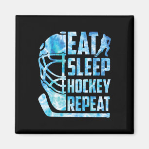 Eishockey Essen Schlaf Hockey Wiederholen Lustig J Magnet