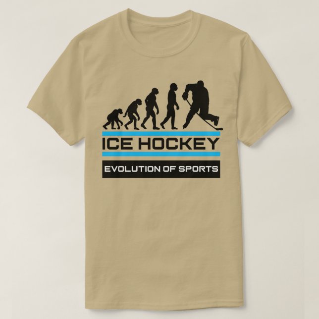 Eishockey-Evolution des Sports T-Shirt (Design vorne)