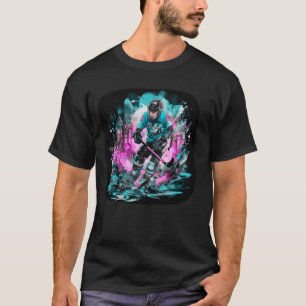 Eishockey Fan Apparel Pop Art Hockey Player T-Shir T-Shirt