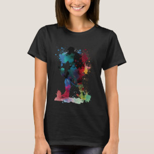 Eishockey-Feld Hockey bunt Eishockey-Spieler T-Shirt