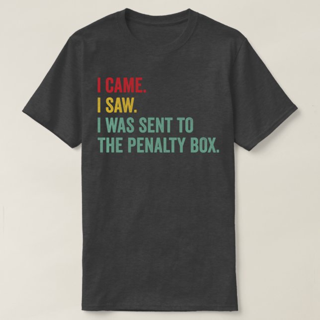 Eishockey Funny Pension Box Eishockey-Leben T-Shirt (Design vorne)
