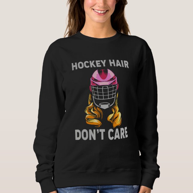 Eishockey für Mädchen Frauenhockey-Spielerhaus Sweatshirt (Vorderseite)