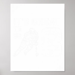 Eishockey Geburtstag 8 Jahre alte Jungen Mädchen Poster