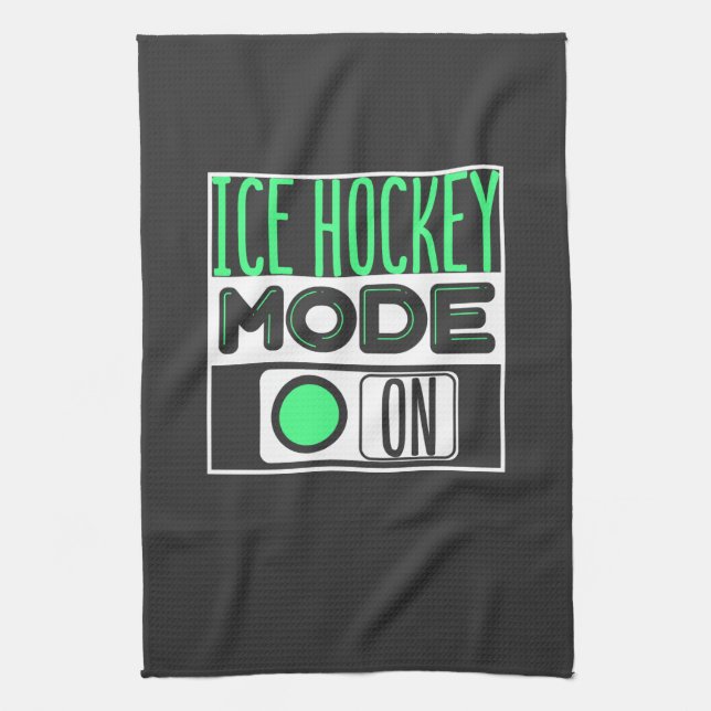 Eishockey Geschirrtuch (Vertikal)