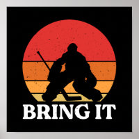 Eishockey Goalie bringen es