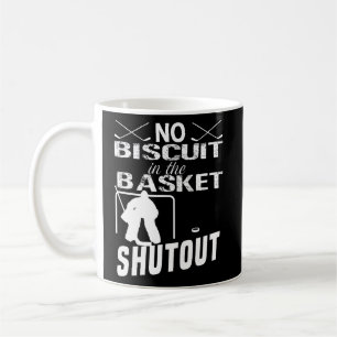 Eishockey Goalie kein Biscuit im Korbgeflecht Kaffeetasse