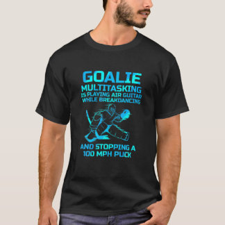 Eishockey Goalie Multitasking - GitarrenBreakdance T-Shirt