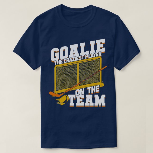 Eishockey Goalie Netminder Goaltender T-Shirt (Design vorne)