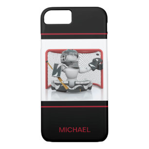 Eishockey Goalie Personalisierter Name Sport Case-Mate iPhone Hülle