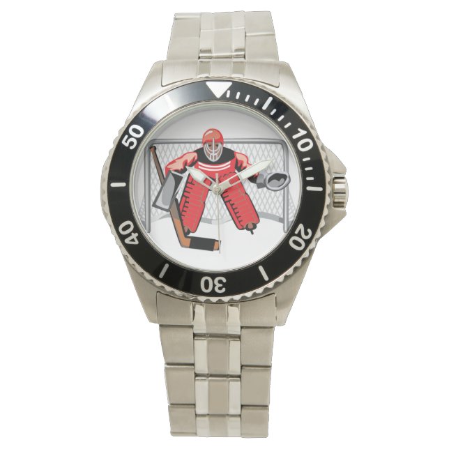 Eishockey Goalie Watch Armbanduhr (Vorderseite)