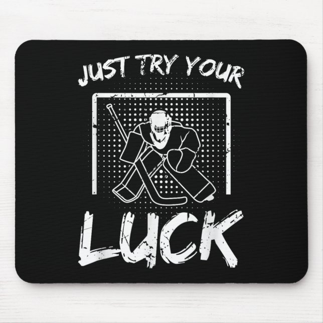 Eishockey Goalie Zitat Mousepad (Vorne)
