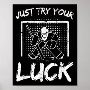 Eishockey Goalie Zitat Poster