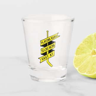 Eishockey Goalie Zitat Schnapsglas