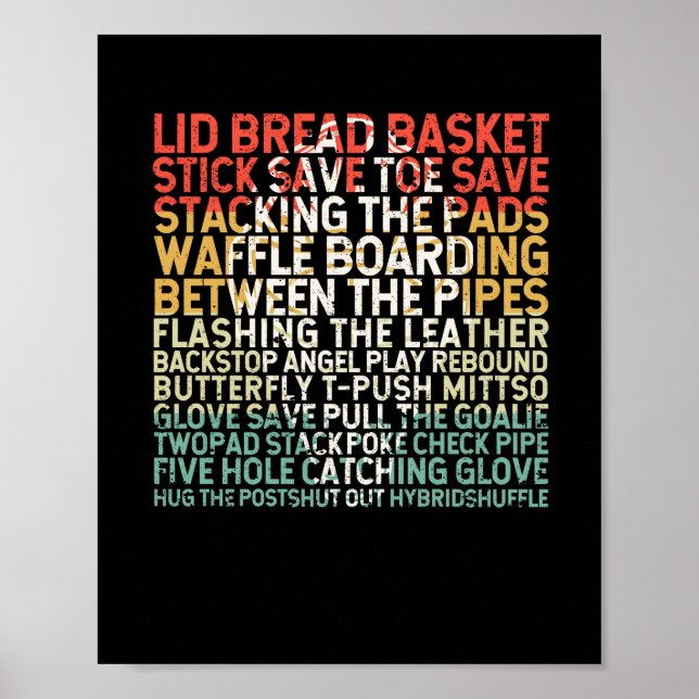 Eishockey Goalité Zitat Wintersportspieler Poster (Vorne)