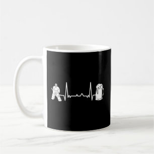 Eishockey Goalkeeper Goaltender - Heartbeat Ekg G Kaffeetasse
