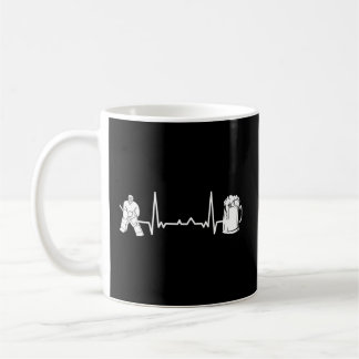 Eishockey Goalkeeper Goaltender - Heartbeat Ekg G Kaffeetasse