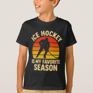 Eishockey ist meine Lieblingsjahreszeit Retro Vint T-Shirt