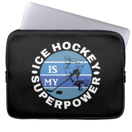 Eishockey ist meine Supermacht Laptopschutzhülle