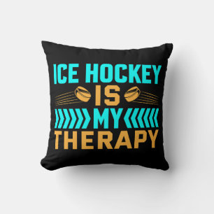 Eishockey ist meine Therapie Kissen