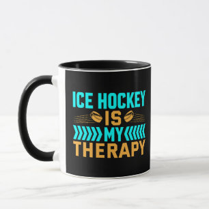 Eishockey ist meine Therapie Tasse