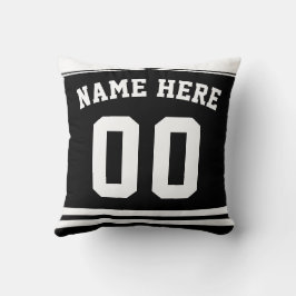 Eishockey Jersey Name & Number Template Pillow Kissen