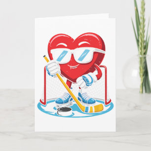 Eishockey Jungen Männer Lustiges Eishockey Herz Li Karte