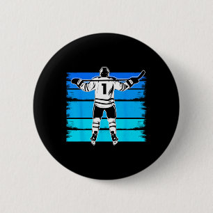 Eishockey Jungen Nummer 1 1. Geburtstag 1 Jahr alt Button