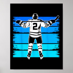 Eishockey Jungen Nummer 2 2. Geburtstag 2 Jahre al Poster