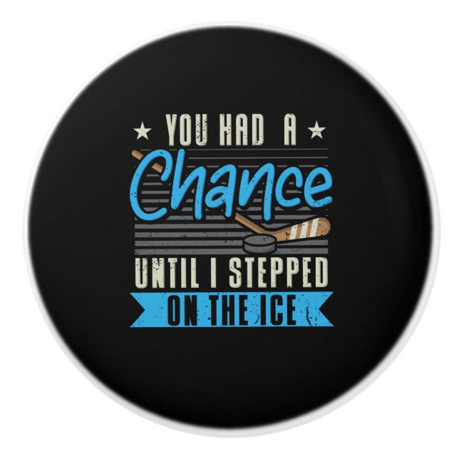 Eishockey Keramikknauf (Vorderseite)