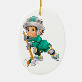 Eishockey Keramikornament