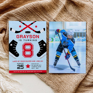Eishockey-Kinder-Geburtstags-Einladung Einladung