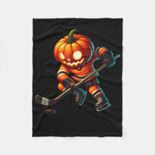 Eishockey-Kürbiskopf-Halloween-Kostüm Männer Junge Fleecedecke