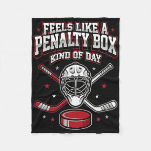 Eishockey lustig fühlt sich wie eine Strafbank Art Fleecedecke