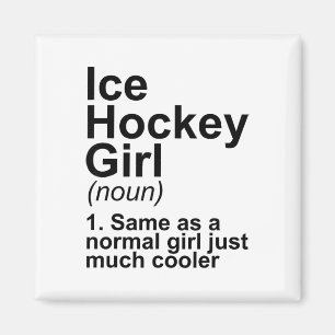 Eishockey Mädchen Definition  Magnet