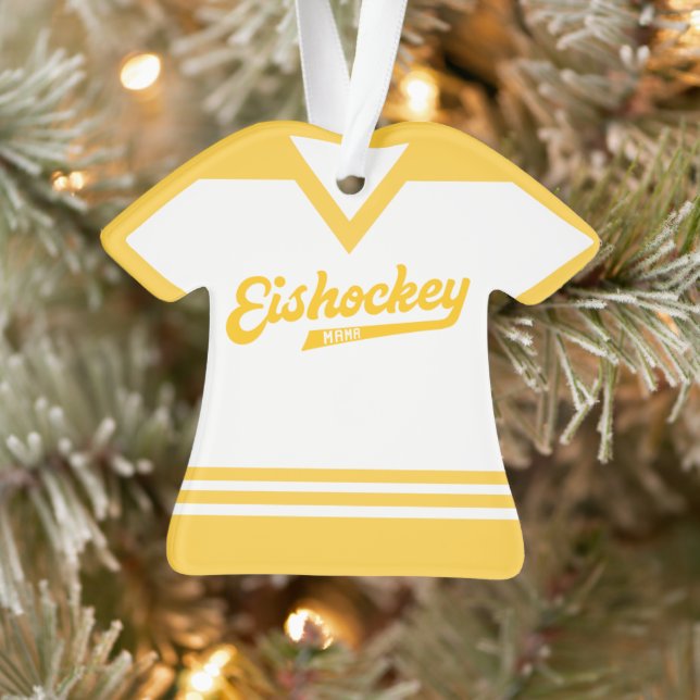 Eishockey Mama Deutsche Hockey Mama Ornament (Baum)