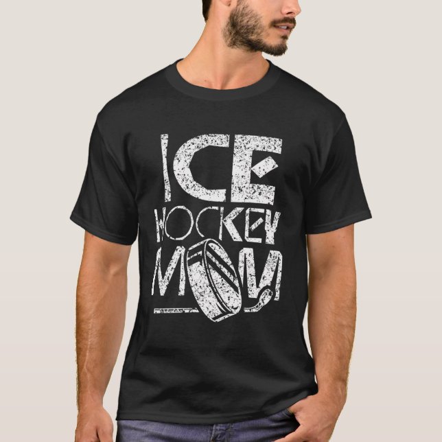Eishockey-Mama Hobby-Spielertrainer T-Shirt (Vorderseite)