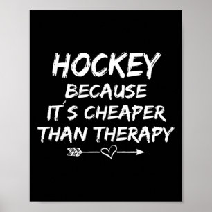 Eishockey-Mannschaft Outfit Hockey Spruch Eishocke Poster