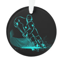 Eishockey-Medaille Ornament zweite Version