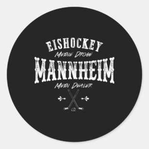 Eishockey Mein Droge Mannheim Mein Dealer Runder Aufkleber