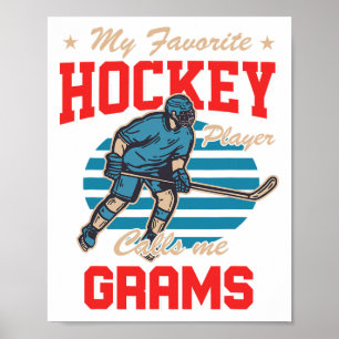 Eishockey Mein Lieblings-Eishockeyspieler nennt mi Poster