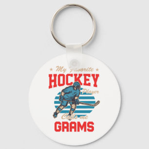 Eishockey Mein Lieblings-Eishockeyspieler nennt mi Schlüsselanhänger