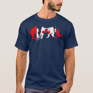 Eishockey Men Canada Flag Hockey T-Shirt