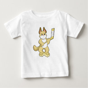 Eishockey mit Eishockeyschläger Baby T-shirt