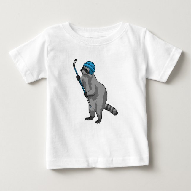 Eishockey mit Eishockeyschläger Baby T-shirt (Vorderseite)