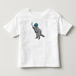 Eishockey mit Eishockeyschläger Kleinkind T-shirt