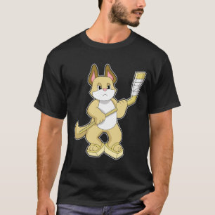 Eishockey mit Eishockeyschläger T-Shirt