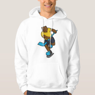 Eishockey mit Eishockeystick Hoodie