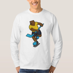 Eishockey mit Eishockeystick T-Shirt