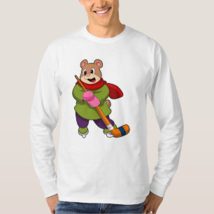 Eishockey mit Eishockeystick T-Shirt