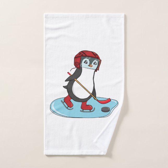 Eishockey Niedlich Penguin Handtuch (Handtuch)